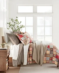Levtex Mills Waffle Textured 3-Pc. Quilt Set, Full/Queen