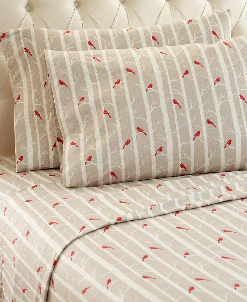 Shavel Micro Flannel Printed 3-Pc. Sheet Set, Twin