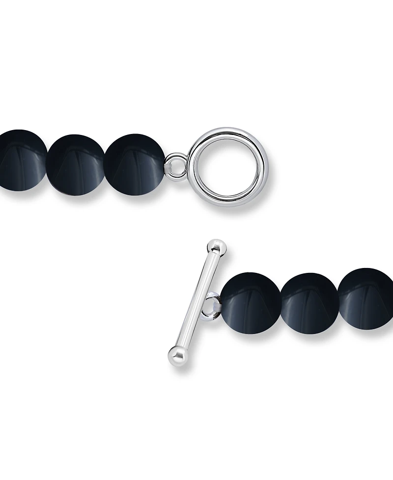 Macy's Silver Plated Multi Genuine Stone Stretch Bracelet