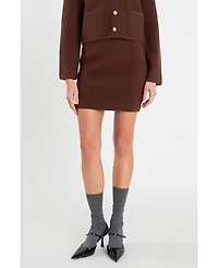 Women's Knit Mini Skirt