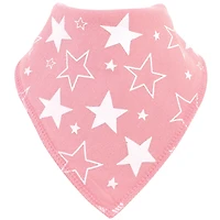 Luvable Friends Girls Pack of Ten Pleated Bandana-Style Bibs