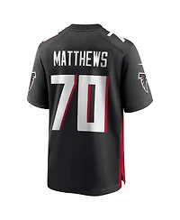 Men's Nike Jake Matthews Black Atlanta Falcons Game Jersey