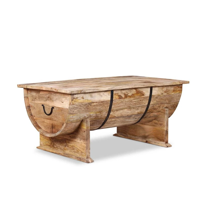 Coffee Table Solid Mango Wood 34.6"x19.7"x15.7"