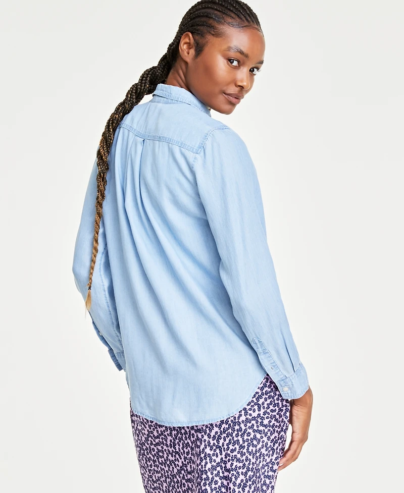 On 34th Women's Chambray Shirt, Created for Macy's