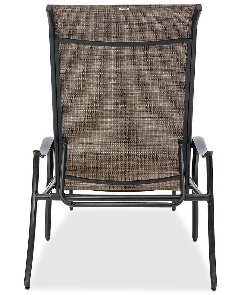 Wythburn Mix and Match Filigree Sling Outdoor Chaise Lounge, Created for Macy's