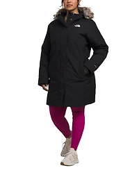 The North Face Plus Size Arctic Faux-Fur-Trim Hooded Coat