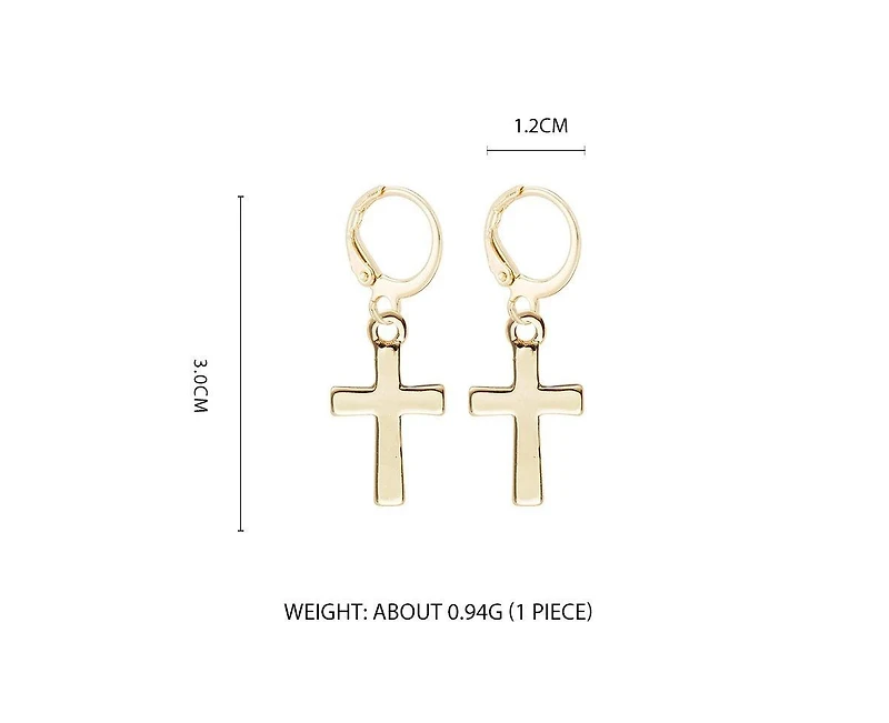 Cross Dangle Earrings