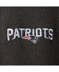 Men's Dunbrooke Heathered Gray New England Patriots Logo Maverick Thermal Henley Long Sleeve T-shirt