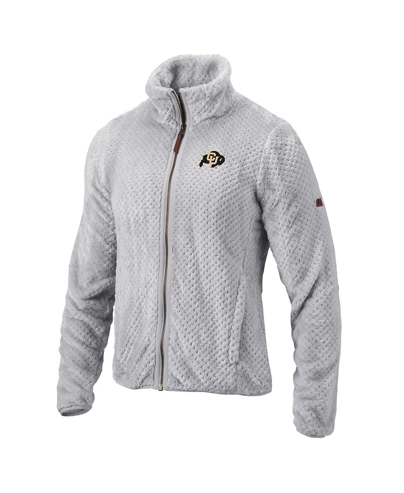 Women's Columbia Gray Colorado Buffaloes Fire Side Ii Full-Zip Jacket