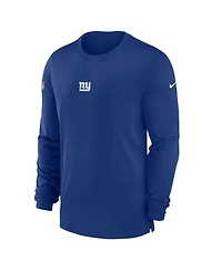 Men's Nike Royal New York Giants 2023 Sideline Performance Long Sleeve T-shirt