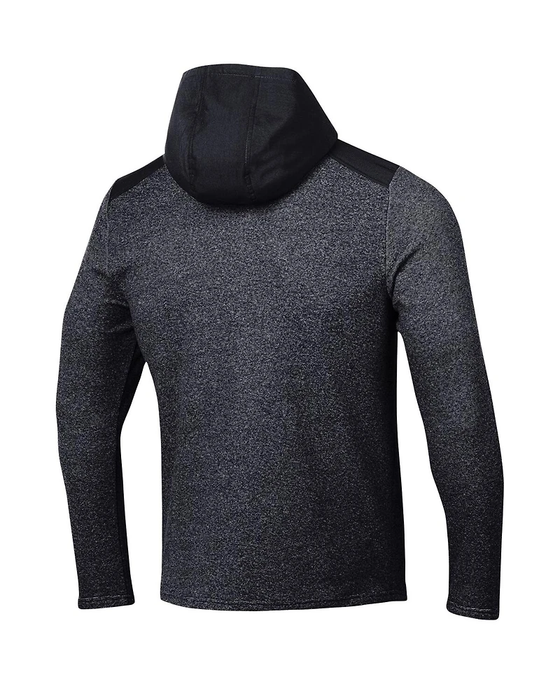 Men's Under Armour Black Maryland Terrapins Survivor Fleece Hoodie Quarter-Zip Jacket