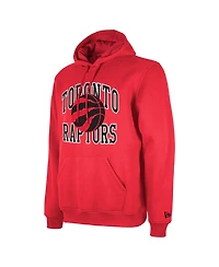 Men's and Women's New Era Red Toronto Raptors 2023/24 Season Tip-Off Edition Pullover Hoodie