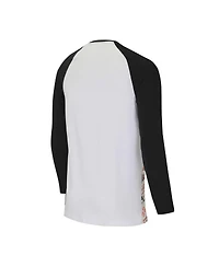 Men's Concepts Sport White, Black Cincinnati Bengals Tinsel Raglan Long Sleeve T-shirt and Pants Sleep Set