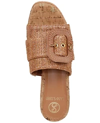 Sam and Libby Women's Crysta Buckle Platform Wedge Sandals