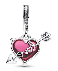 Pandora Sterling Silver Heart and Arrow Dangle Charm