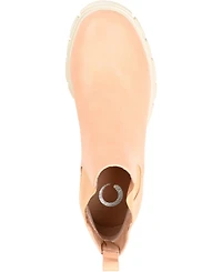 Journee Collection Women's Rorke Lug Sole Stretch Gore Ankle Booties