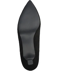 Journee Collection Women's Tenlee Wide Width Pointed Toe Kitten Heel Dress Booties