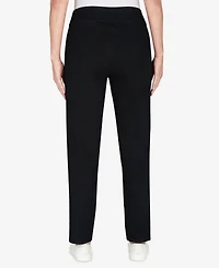 Alfred Dunner Women's Super Stretch Mid- Rise Average Length Denim Pant