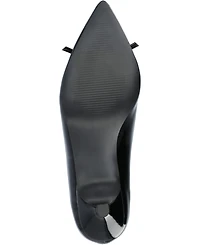 Journee Collection Women's Lutana Wide Width Pointed Toe Kitten Heel Pumps