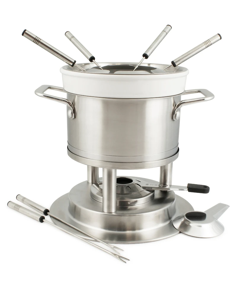 Basel 11 Piece Stainless Steel Fondue Set