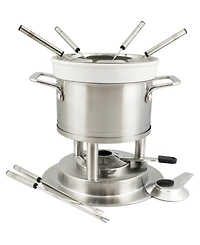 Basel 11 Piece Stainless Steel Fondue Set