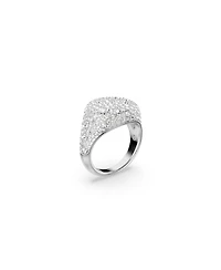Swarovski White, Rhodium Plated Meteora Cocktail Ring