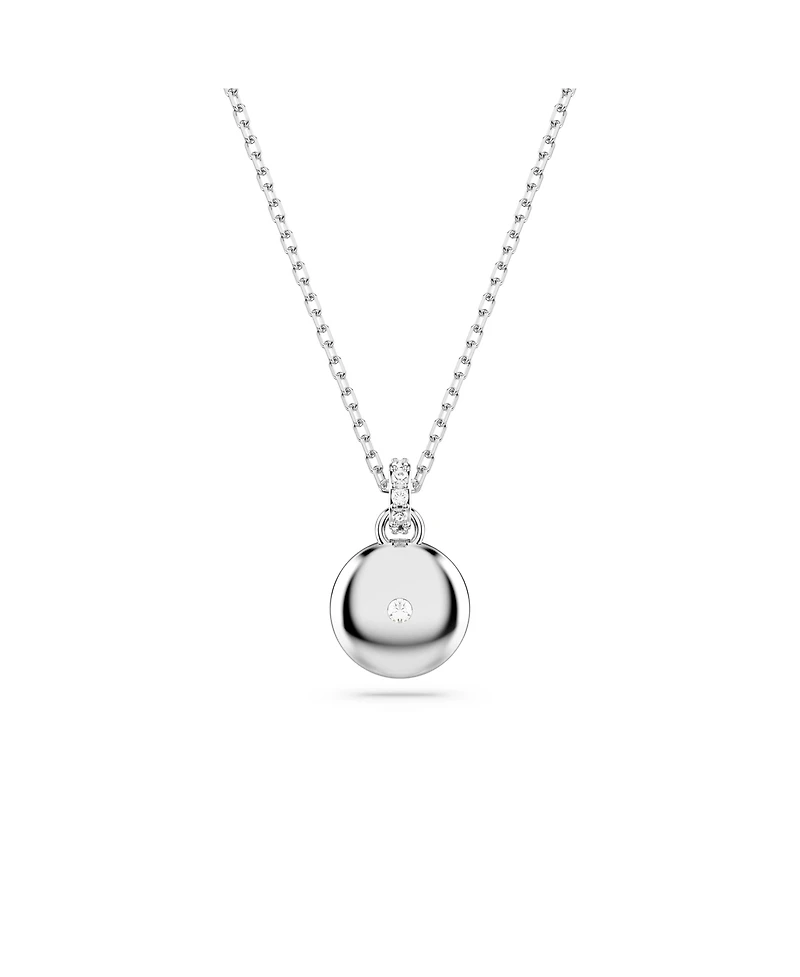Swarovski White, Rhodium Plated or Gold-Tone or Rose-Gold Tone Meteora Pendant Necklace