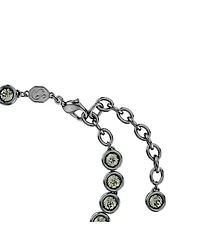 Swarovski Round Cut, Black, Ruthenium Plated Imber Tennis Bracelet
