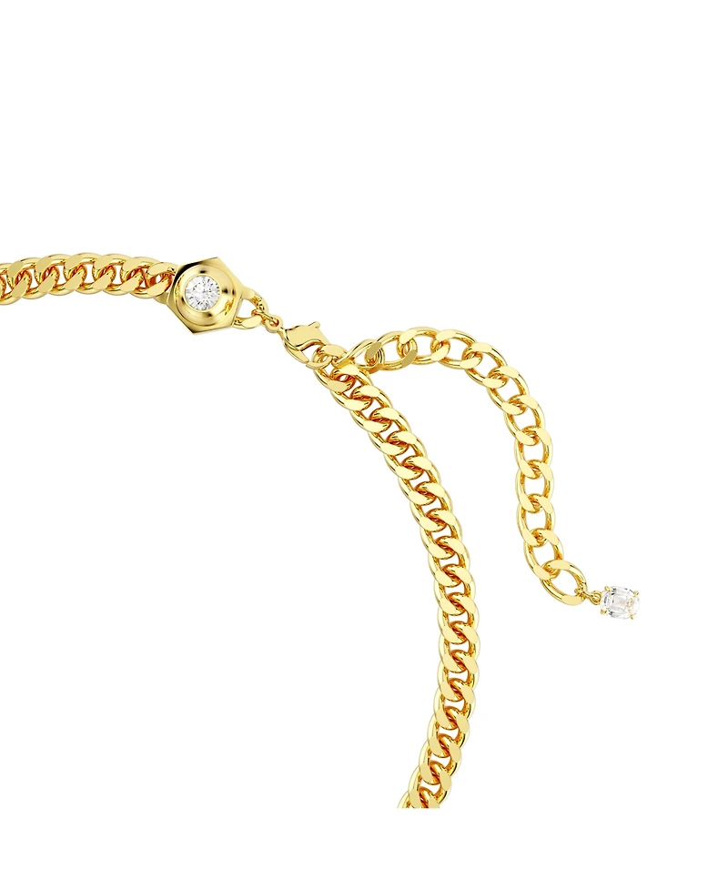 Swarovski Round Cut, White, Gold-Tone or Ruthenium Plated Numina Necklace