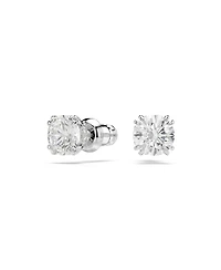 Swarovski Mixed Cuts, Flower, Blue, Rhodium Plated Idyllia Set, 2 Piece