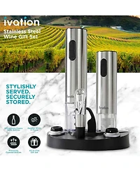 Ivation -Piece Wine Set, Electric Wine Opener