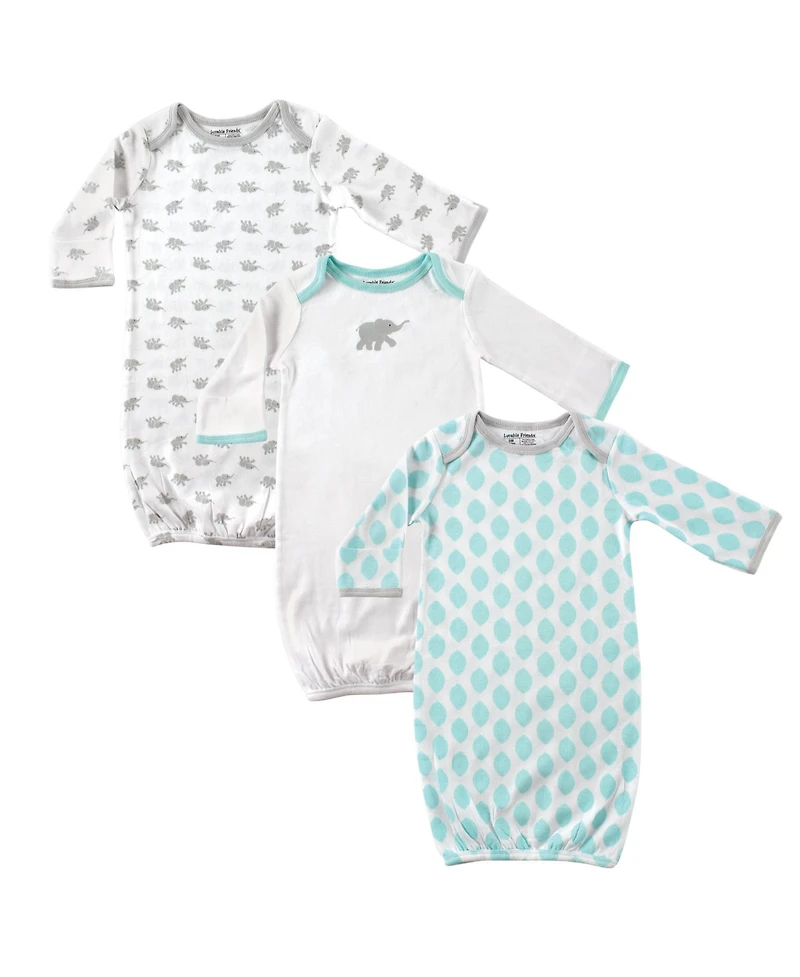 Luvable Friends Baby Unisex Cotton Gowns
