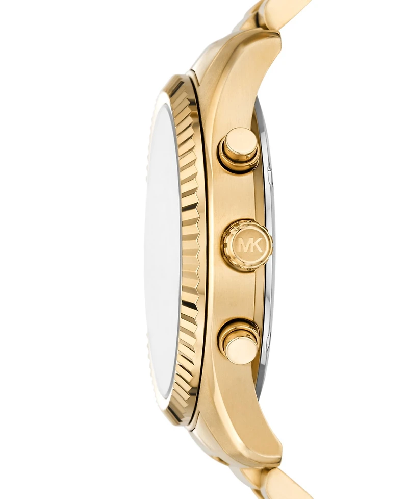 Michael Kors Men's Lexington Chronograph Gold-Tone Stainless Steel Watch 44mm
