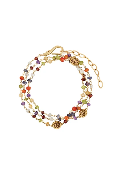 Budding Life - Lotus Multi Stone Chakra Wrap