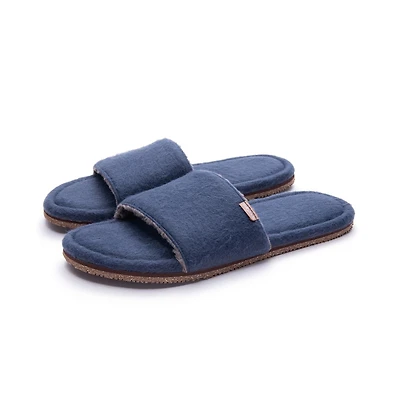 Feelgoodz Men's Soft Slide Indoor / Outdoor Natural Rubber Sole House Shoes