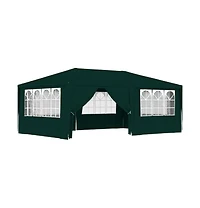 Professional Party Tent with Side Walls 13.1'x19.7' Green 0.3 oz/ft²