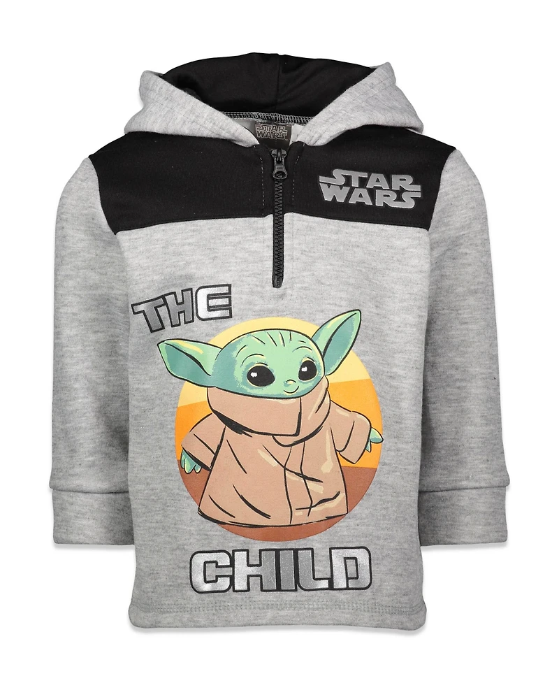 Star Wars Little Boys The Mandalorian Fleece Half Zip Hoodie
