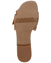 Sam Edelman Women's Bambi Raffia Buckle Slide Sandals