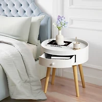 Streamdale Furniture 18 H Storage Drawer Bedside Table Bedside Table Sofa Side Coffee Table Furniture Living Room