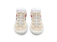 Komuello Infant Girl Boy Breathable Washable Non-Slip Sock Shoes Runner - Light Beige