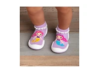 Komuello's Baby Girl First Walk Sock Shoes Mermaid Sisters