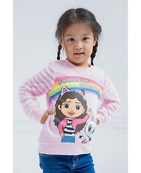 Gabby's Dollhouse Toddler Girls Dreamworks Gabbys Pandy Paws Fleece Fur Sweatshirt