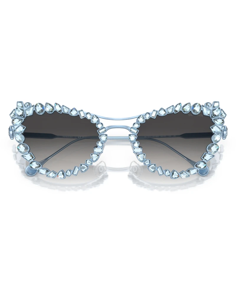 Swarovski Women's Gradient Sunglasses with Crystals clip-on, SK7011