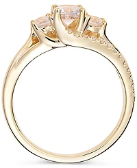 Diamond Three Stone Engagement Ring (1 ct. t.w.) in 14k Yellow Gold