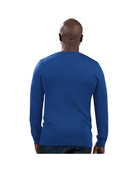 Men's Starter Royal New York Giants Legacy Collection V-Neck Pullover Sweater