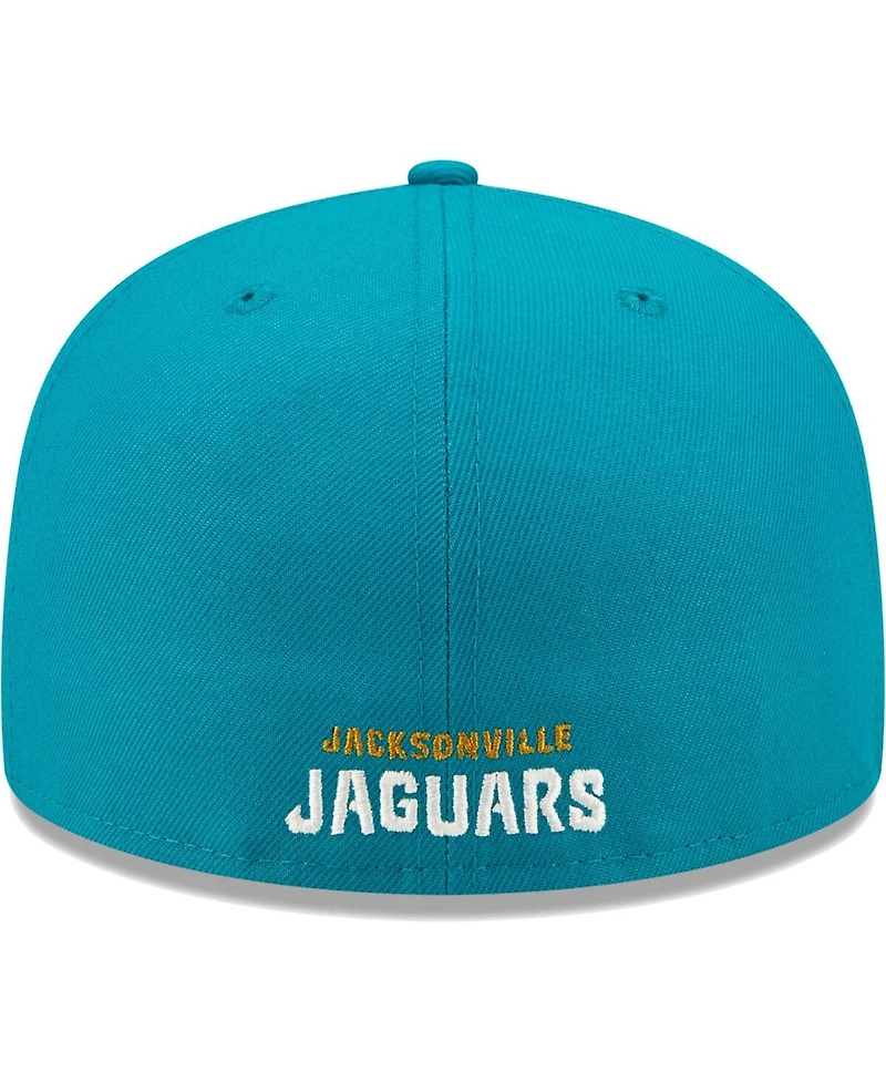 Men's New Era Teal Jacksonville Jaguars Flawless 59FIFTY Fitted Hat