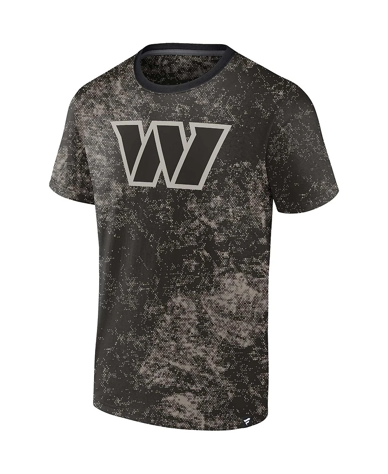 Men's Fanatics Black Washington Commanders Shadow T-shirt