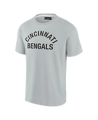 Men's and Women's Fanatics Signature Gray Cincinnati Bengals Super Soft Short Sleeve T-shirt
