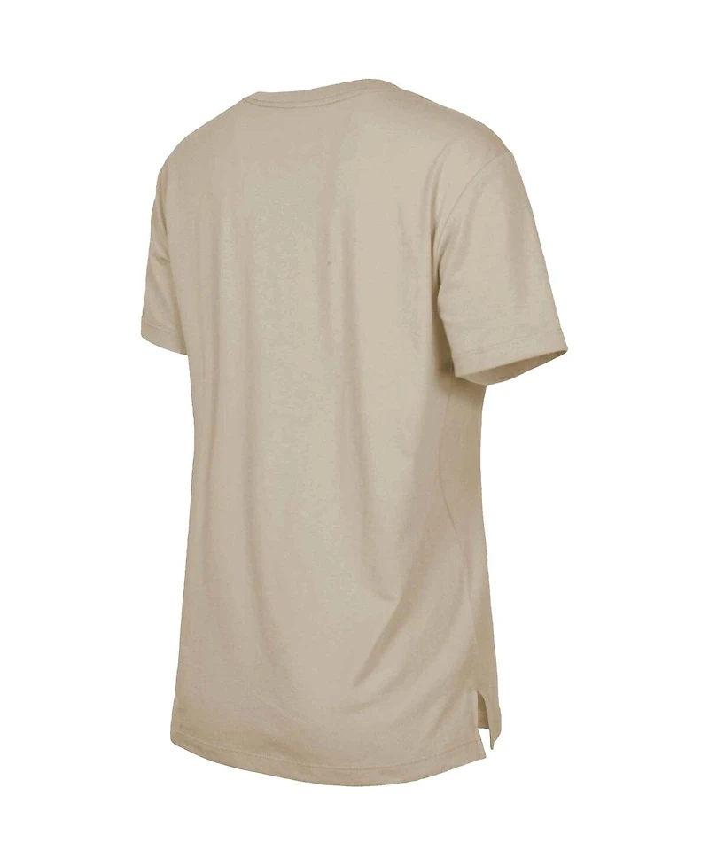 Women's New Era Tan Tampa Bay Buccaneers Third Down Historic T-shirt