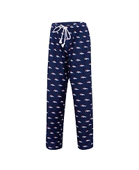 Women's Concepts Sport Navy Denver Broncos Gauge Allover Print Sleep Pants